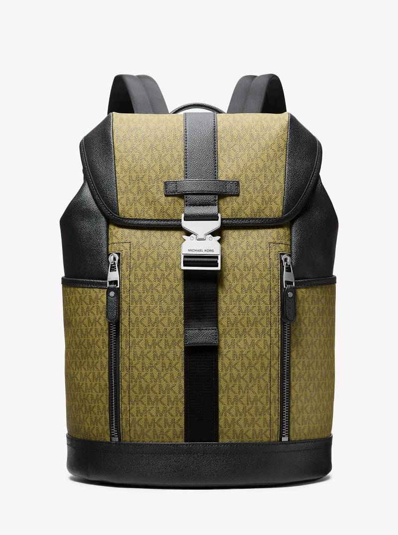 MK Pilotenrucksack Hudson Mit Signature-Logomuster - Grün - Michael Kors MK Pilotenrucksack Hudson Mit Signature-Logomuster - Grün - Michael Kors von Michael Kors Mens