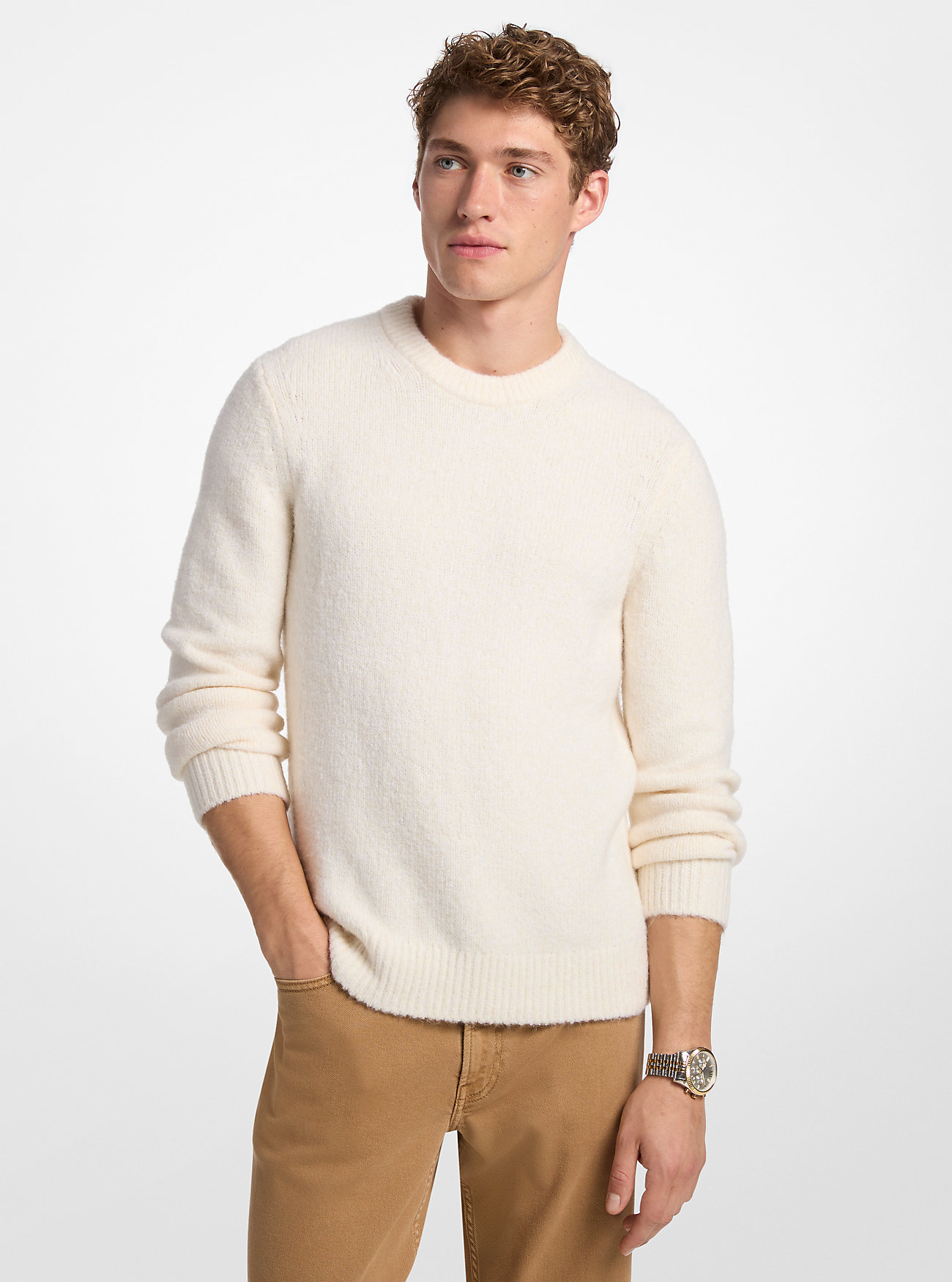 MK Pullover Aus Nylonmischgewebe - Natur - Michael Kors von Michael Kors Mens
