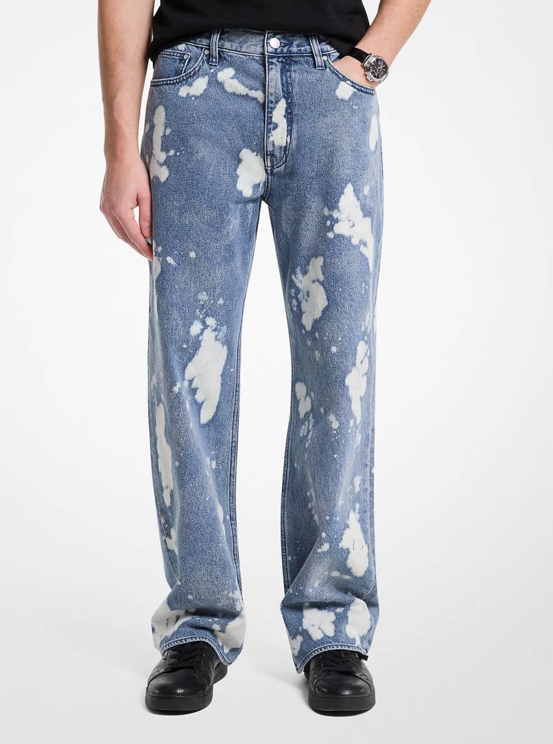 MK Relaxed-Fit-Jeans Arden Aus Gebleichtem Denim - Blau - Michael Kors MK Relaxed-Fit-Jeans Arden Aus Gebleichtem Denim - Blau - Michael Kors von Michael Kors Mens