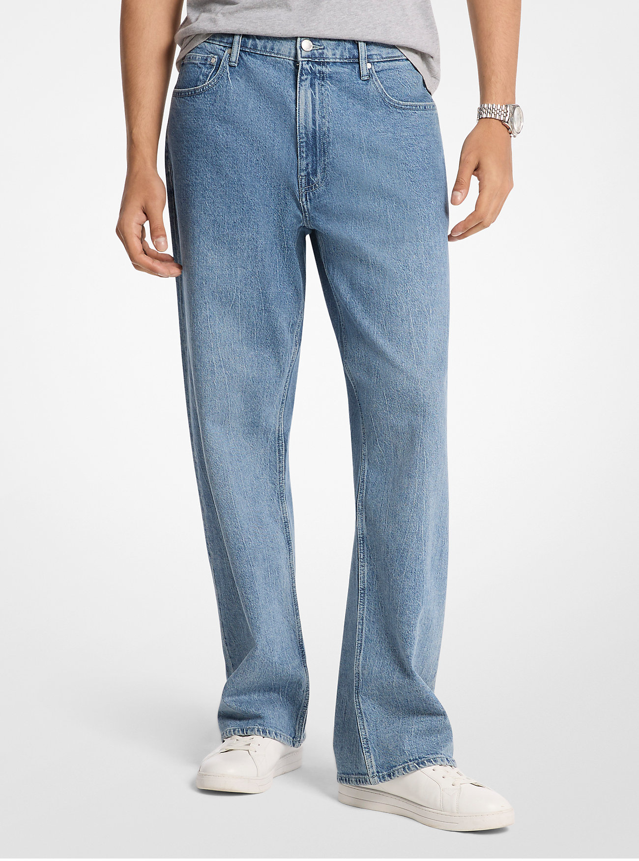 MK Relaxed-Fit-Jeans Arden Aus Stretch-Denim - Blau - Michael Kors von Michael Kors Mens