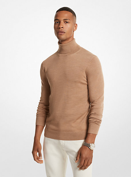 MK Rollkragenpullover Aus Merinowolle - Braun - Michael Kors von Michael Kors Mens