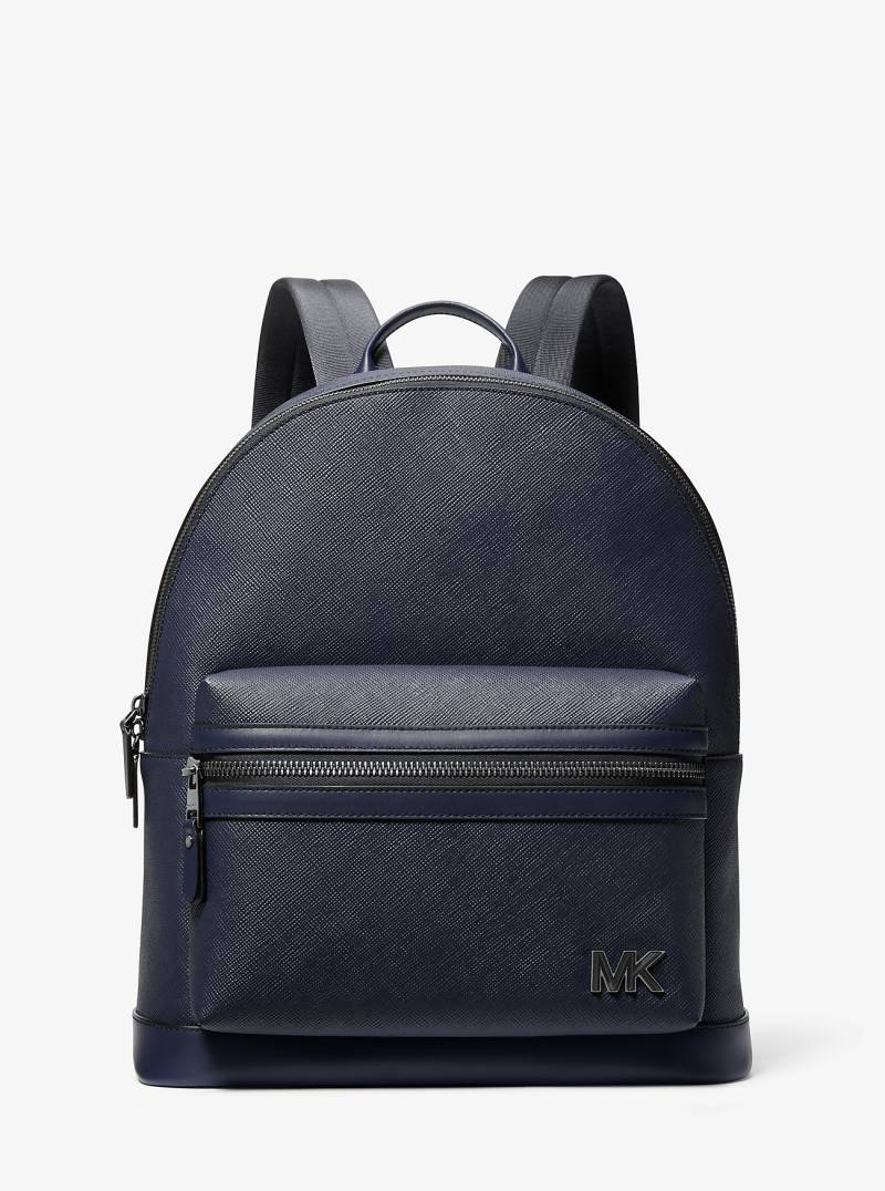 MK Rucksack Edison Aus Leder - Blau - Michael Kors MK Rucksack Edison Aus Leder - Blau - Michael Kors von Michael Kors Mens
