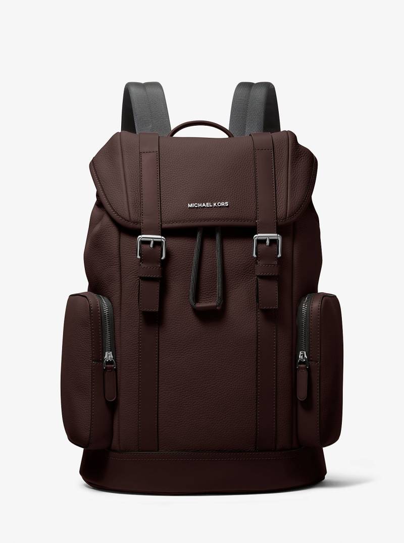 MK Rucksack Hudson Aus Gekrispeltem Leder - Braun - Michael Kors von Michael Kors Mens