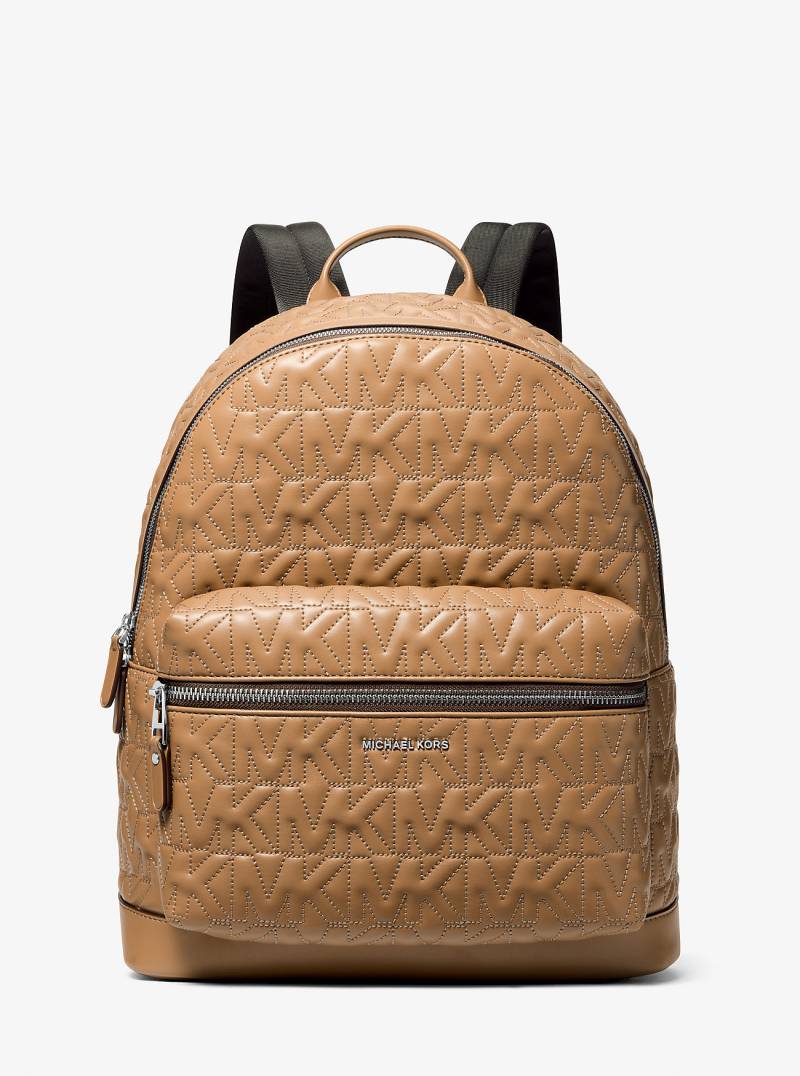 MK Rucksack Hudson Medium Mit Erhabener Logoprägung - Natur - Michael Kors von Michael Kors Mens