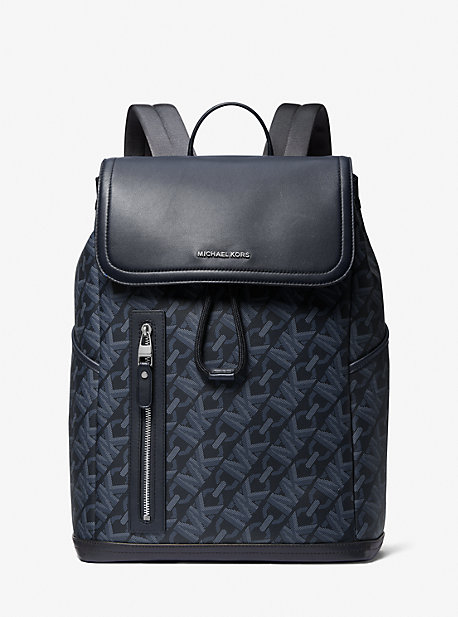 MK Rucksack Hudson Mit Empire Signature-Logomuster - Blau - Michael Kors von Michael Kors Mens