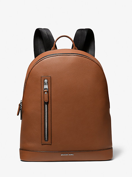 MK Schmaler Rucksack Hudson Aus Gekrispeltem Leder - Braun - Michael Kors von Michael Kors Mens