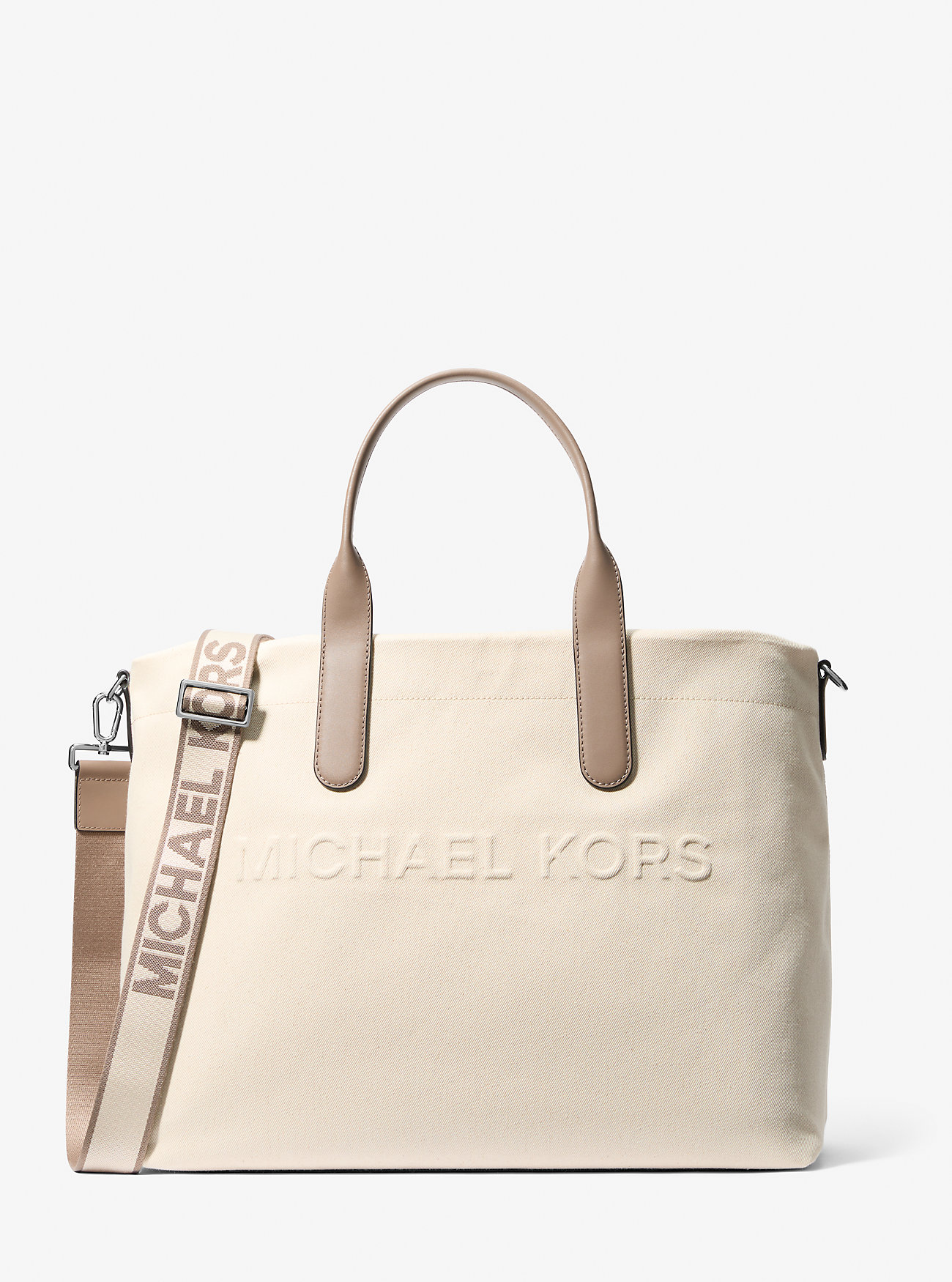 MK Shopper Brooklyn Aus Baumwollmischung - Natur - Michael Kors MK Shopper Brooklyn Aus Baumwollmischung - Natur - Michael Kors von Michael Kors Mens