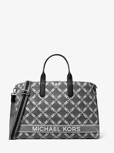 MK Shopper Hudson Oversized Aus Jacquard Mit Empire-Logomuster - Schwarz - Michael Kors von Michael Kors Mens