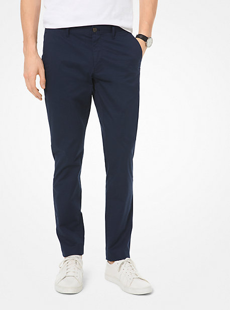 MK Skinny-Fit-Chino Aus Stretch-Baumwolle - Blau - Michael Kors von Michael Kors Mens