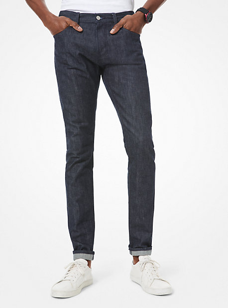 MK Skinny-Fit-Jeans Parker Aus Stretch-Baumwolle - Blau - Michael Kors von Michael Kors Mens