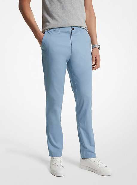 MK Slim-Fit-Chinohose Aus Baumwollmischgewebe - Blau - Michael Kors von Michael Kors Mens