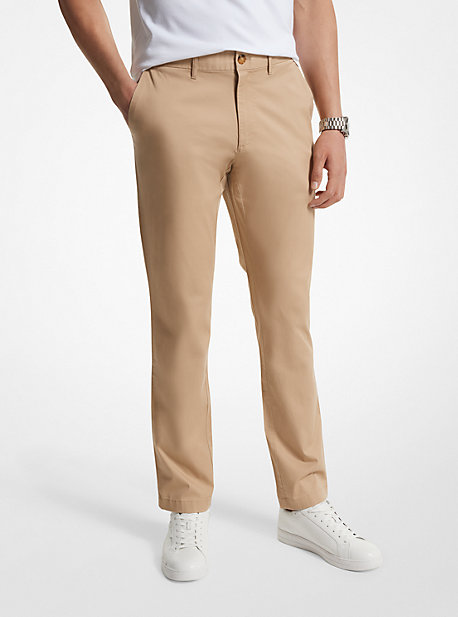 MK Slim-Fit-Chinohose Aus Baumwollmischgewebe - Natur - Michael Kors von Michael Kors Mens