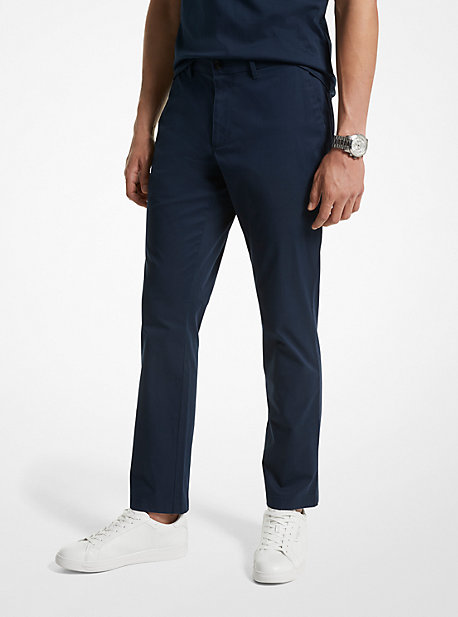 MK Slim-Fit-Chinohose Aus Baumwollmischgewebe - Blau - Michael Kors von Michael Kors Mens