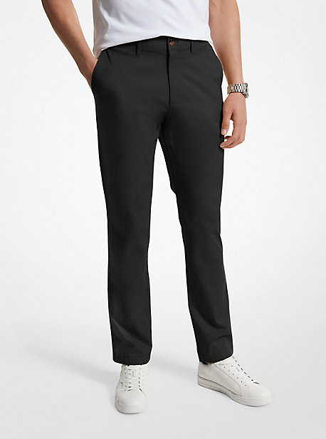 MK Slim-Fit-Chinohose Aus Baumwollmischgewebe - Schwarz - Michael Kors von Michael Kors Mens