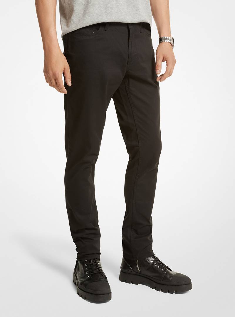 MK Slim-Fit-Hose Parker Aus Stretch-Twill - Schwarz - Michael Kors von Michael Kors Mens