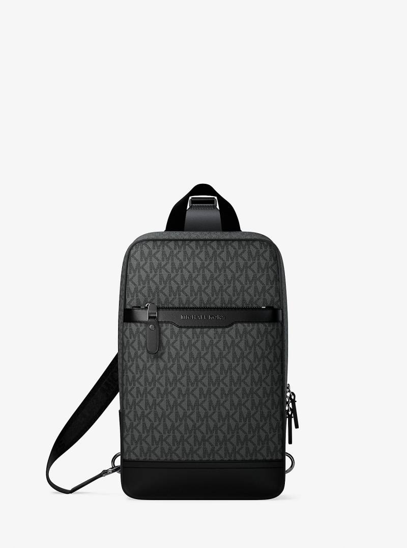 MK Sling-Tasche Hudson Mit Signature-Logomuster - Grau - Michael Kors von Michael Kors Mens