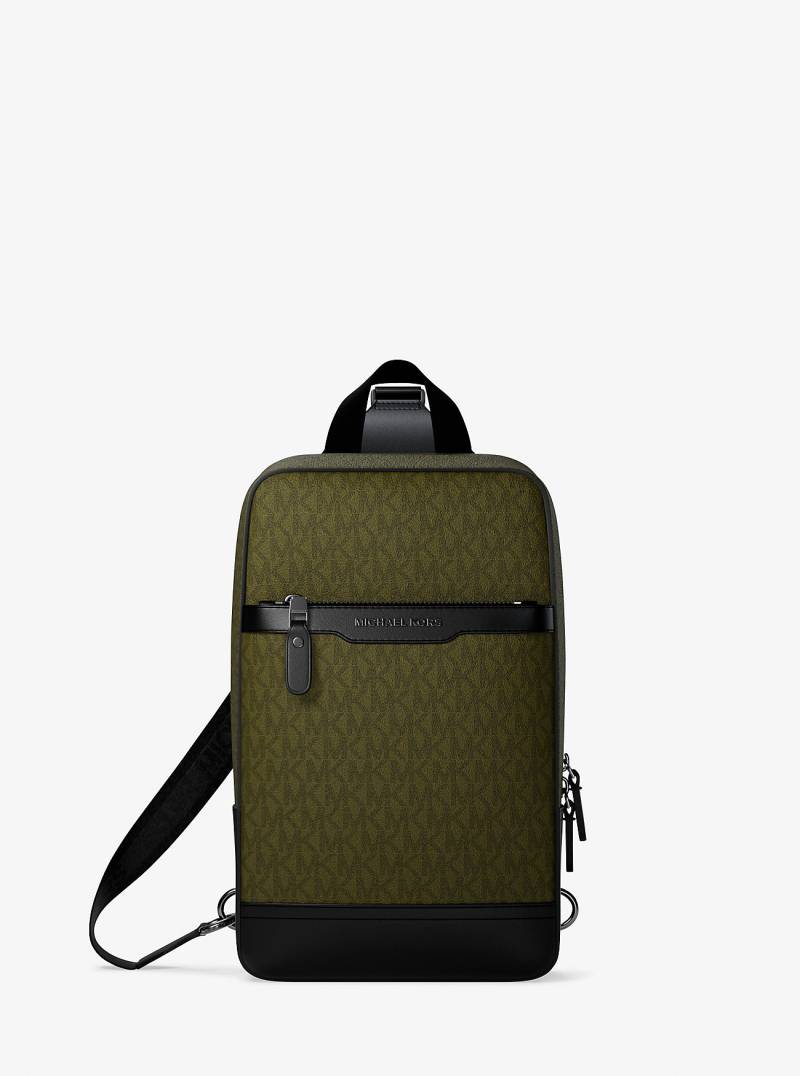 MK Sling-Tasche Hudson Mit Signature-Logomuster - Grün - Michael Kors MK Sling-Tasche Hudson Mit Signature-Logomuster - Grün - Michael Kors von Michael Kors Mens