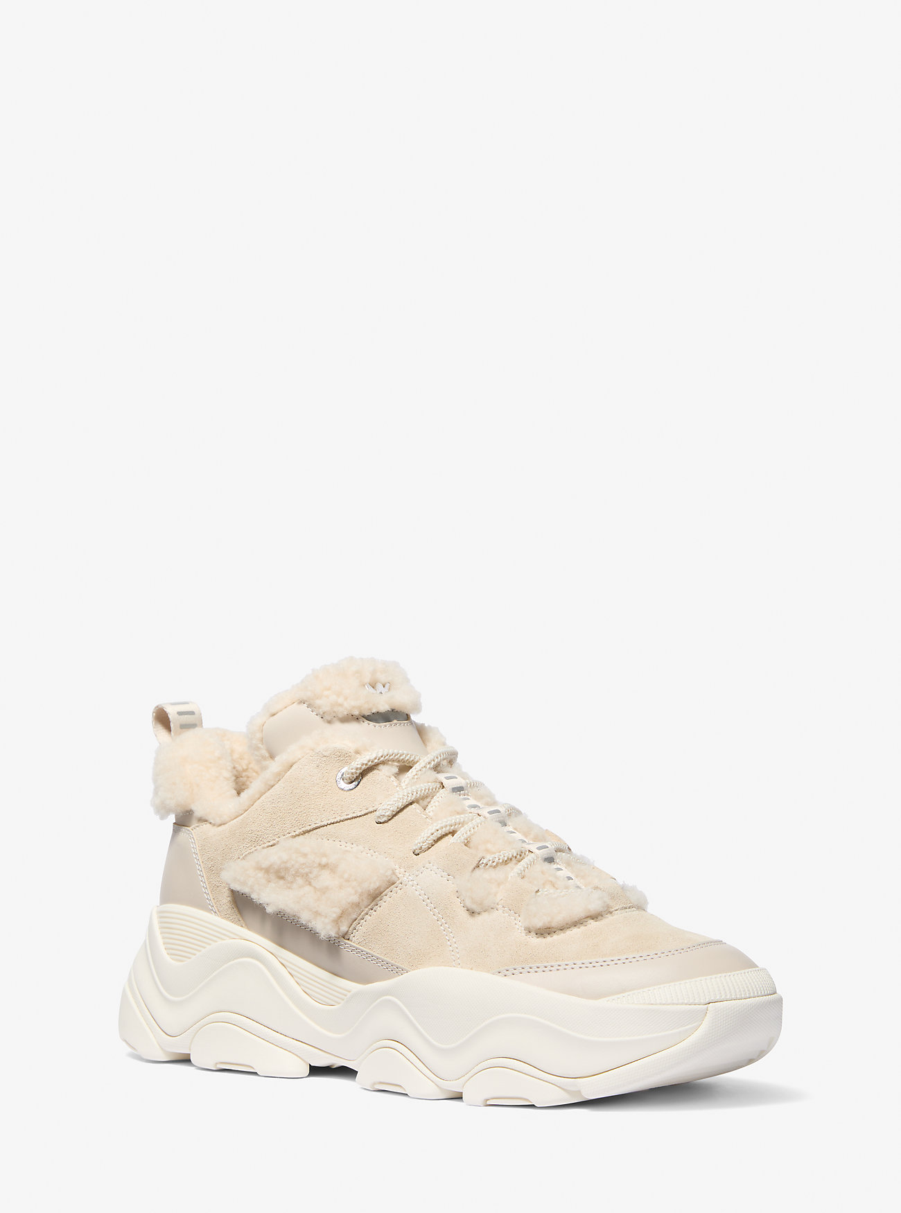 MK Sneaker Atlas Aus Wildleder Und Lammfell - Natur - Michael Kors MK Sneaker Atlas Aus Wildleder Und Lammfell - Natur - Michael Kors von Michael Kors Mens