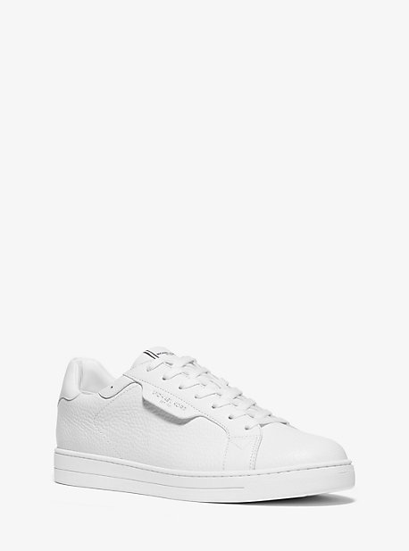 MK Sneaker Keating Aus Gekrispeltem Leder - Weiss - Michael Kors von Michael Kors Mens