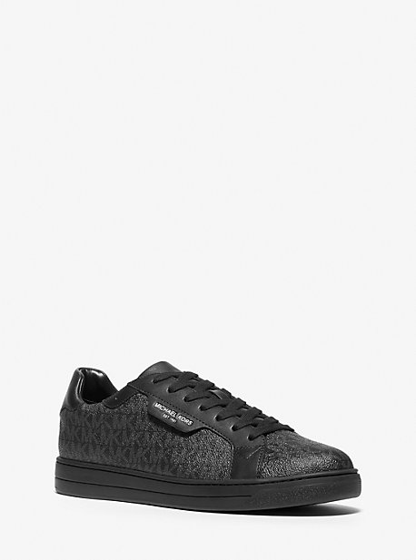 MK Sneaker Keating Aus Logostoff Und Leder - Schwarz - Michael Kors von Michael Kors Mens