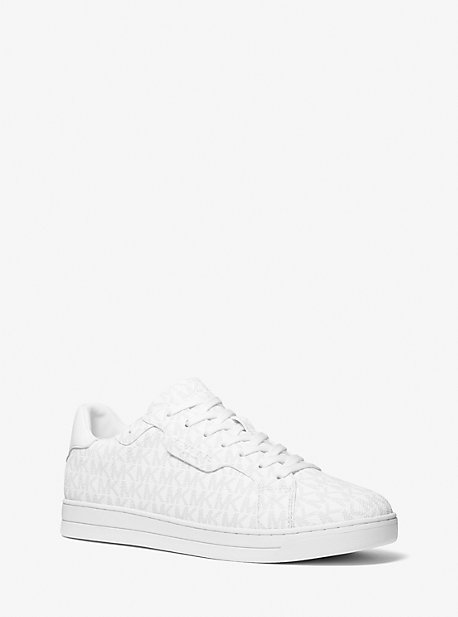 MK Sneaker Keating Mit Signature-Logomuster - Weiss - Michael Kors von Michael Kors Mens