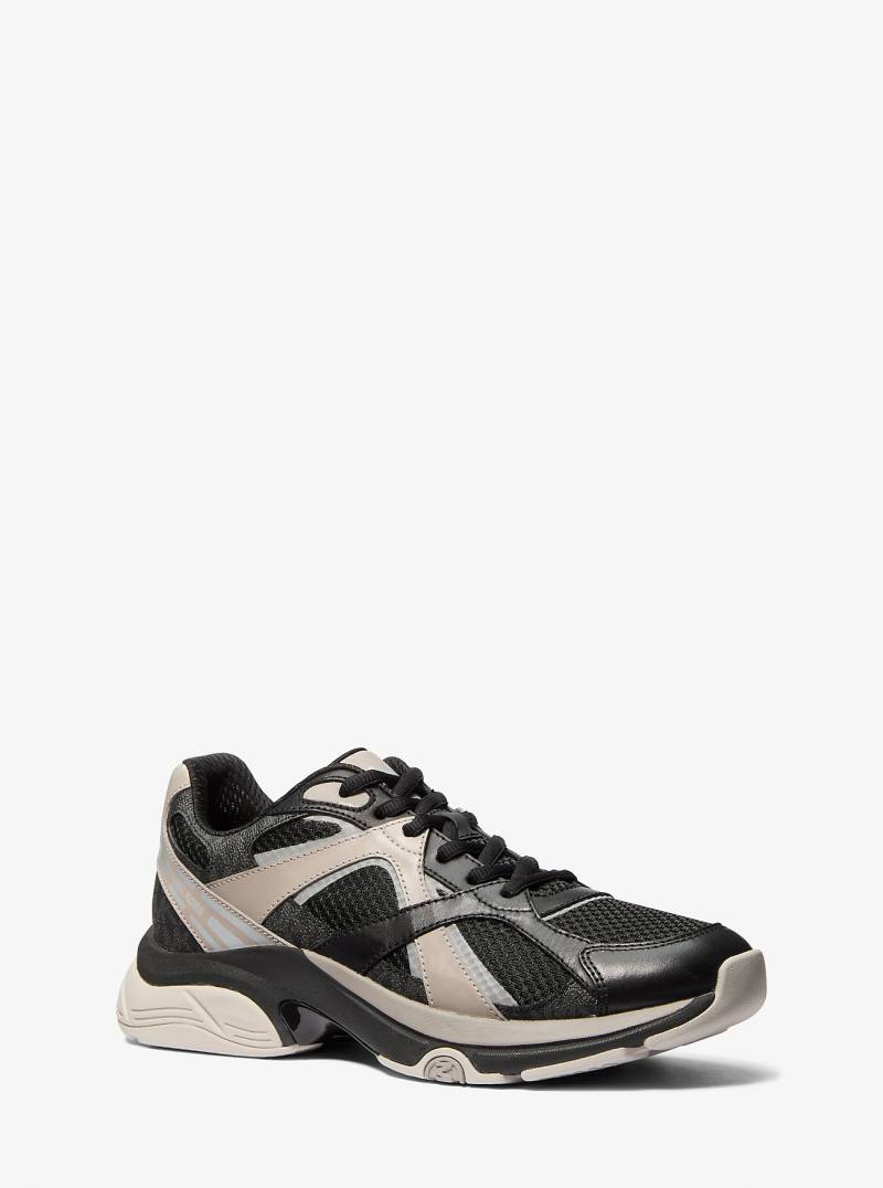 MK Sneaker Leo Aus Materialmix - Schwarz - Michael Kors von Michael Kors Mens