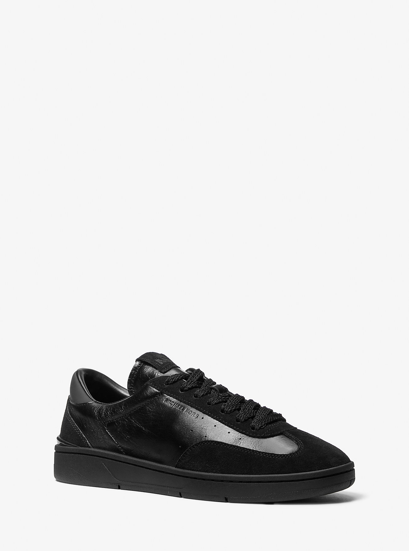 MK Sneaker Wilton Aus Leder Und Wildleder - Schwarz - Michael Kors von Michael Kors Mens