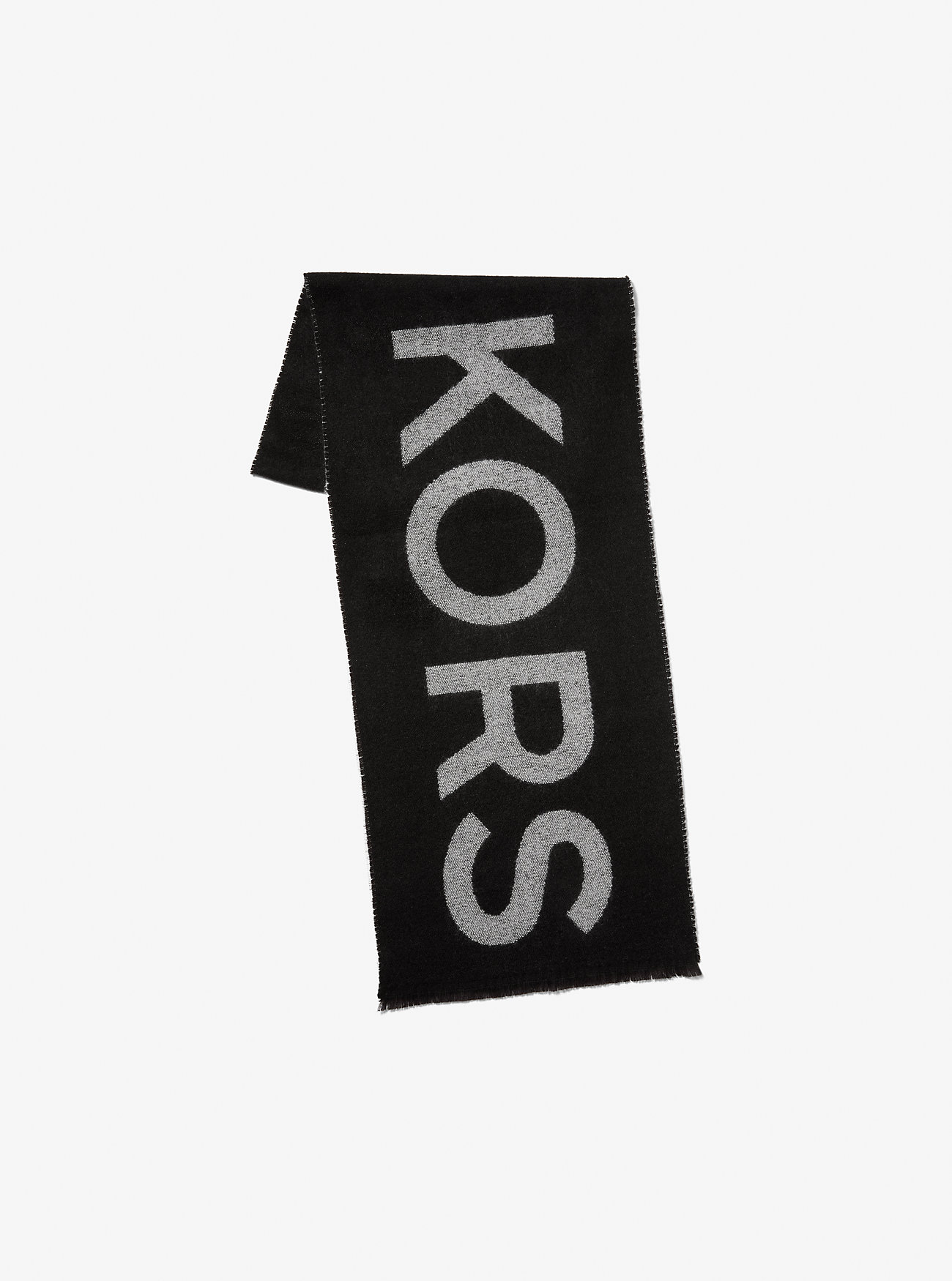 MK Strickschal Mit Xxl-Logo - Schwarz - Michael Kors von Michael Kors Mens