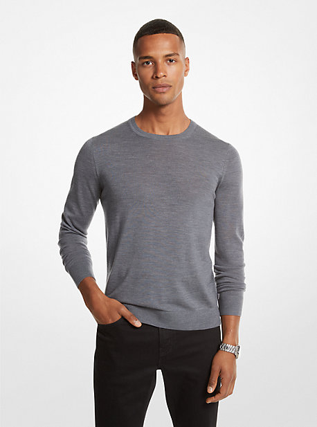 MK Sweater Aus Merinowolle - Grau - Michael Kors von Michael Kors Mens