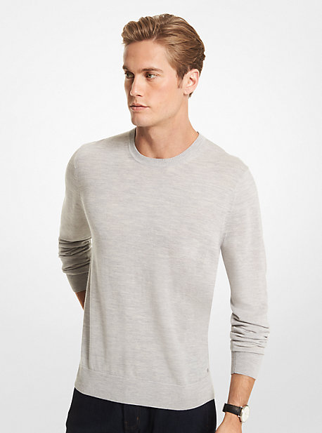 MK Sweater Aus Merinowolle - Grau - Michael Kors von Michael Kors Mens