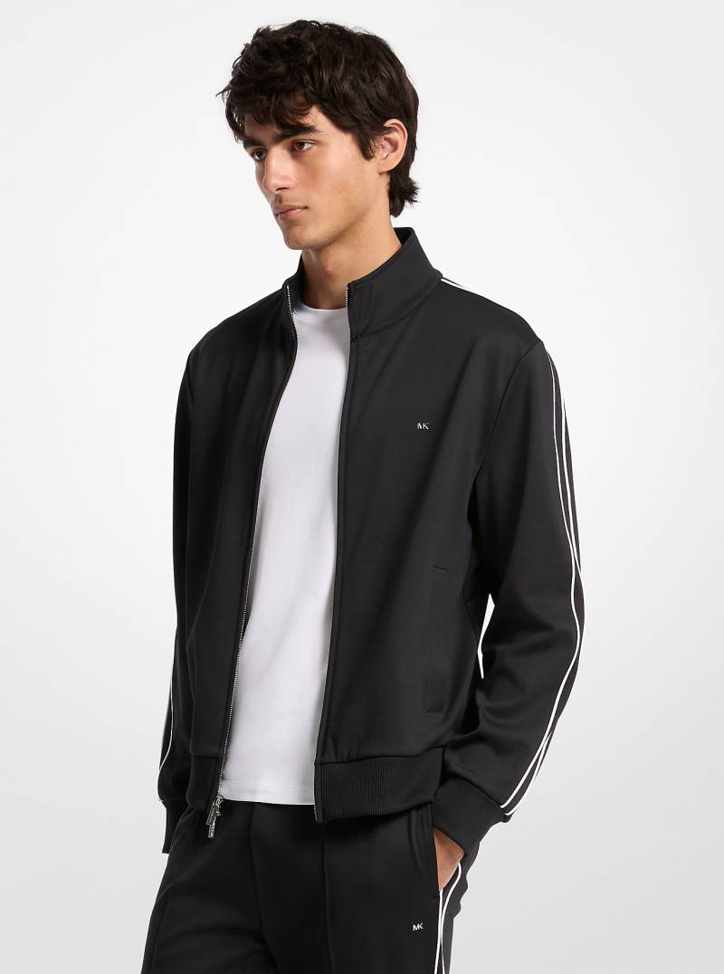 MK Trainingsjacke Mit Kontrastpaspeln - Schwarz - Michael Kors von Michael Kors Mens