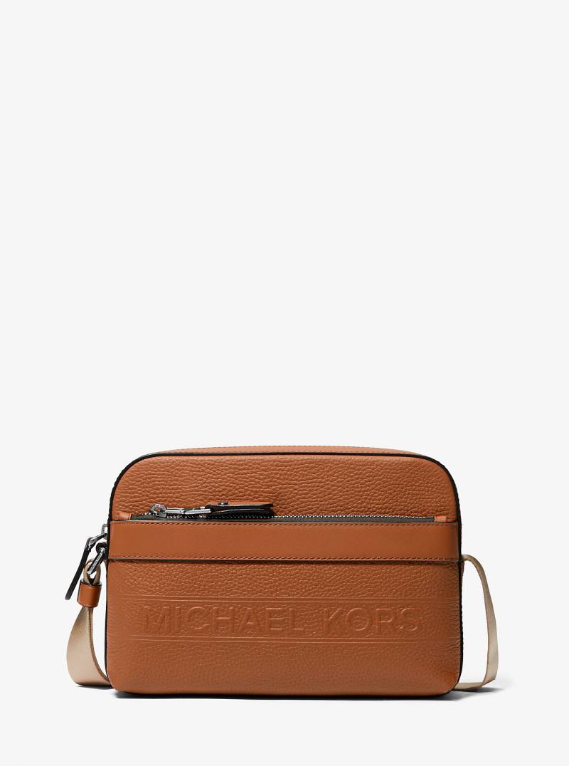 MK Umhängetasche Hudson Aus Gekrispeltem Leder Im Utility-Stil - Braun - Michael Kors von Michael Kors Mens