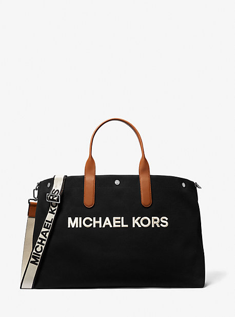 MK Xxl-Shopper Brooklyn Aus Baumwoll-Canvas - Schwarz - Michael Kors von Michael Kors Mens
