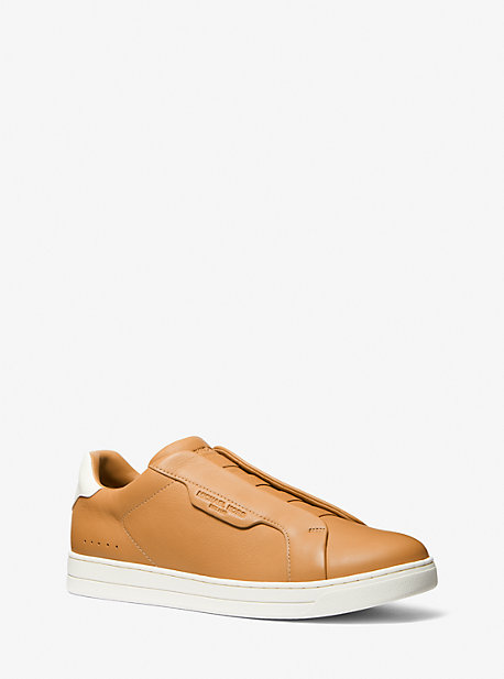 MK Zweifarbiger Slip-On-Sneaker Keating Aus Leder - Braun - Michael Kors von Michael Kors Mens