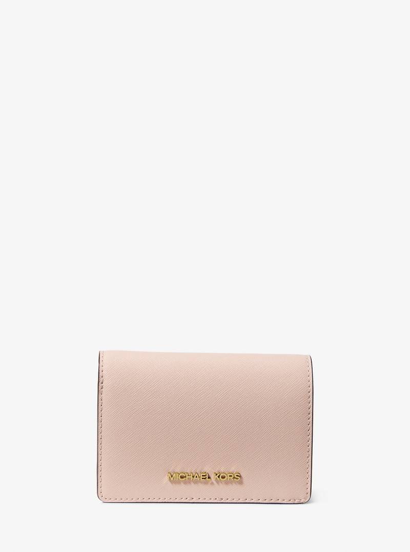 MK Brieftasche Jet Set Medium Aus Saffianleder - Rosa - Michael Kors von Michael Kors Outlet