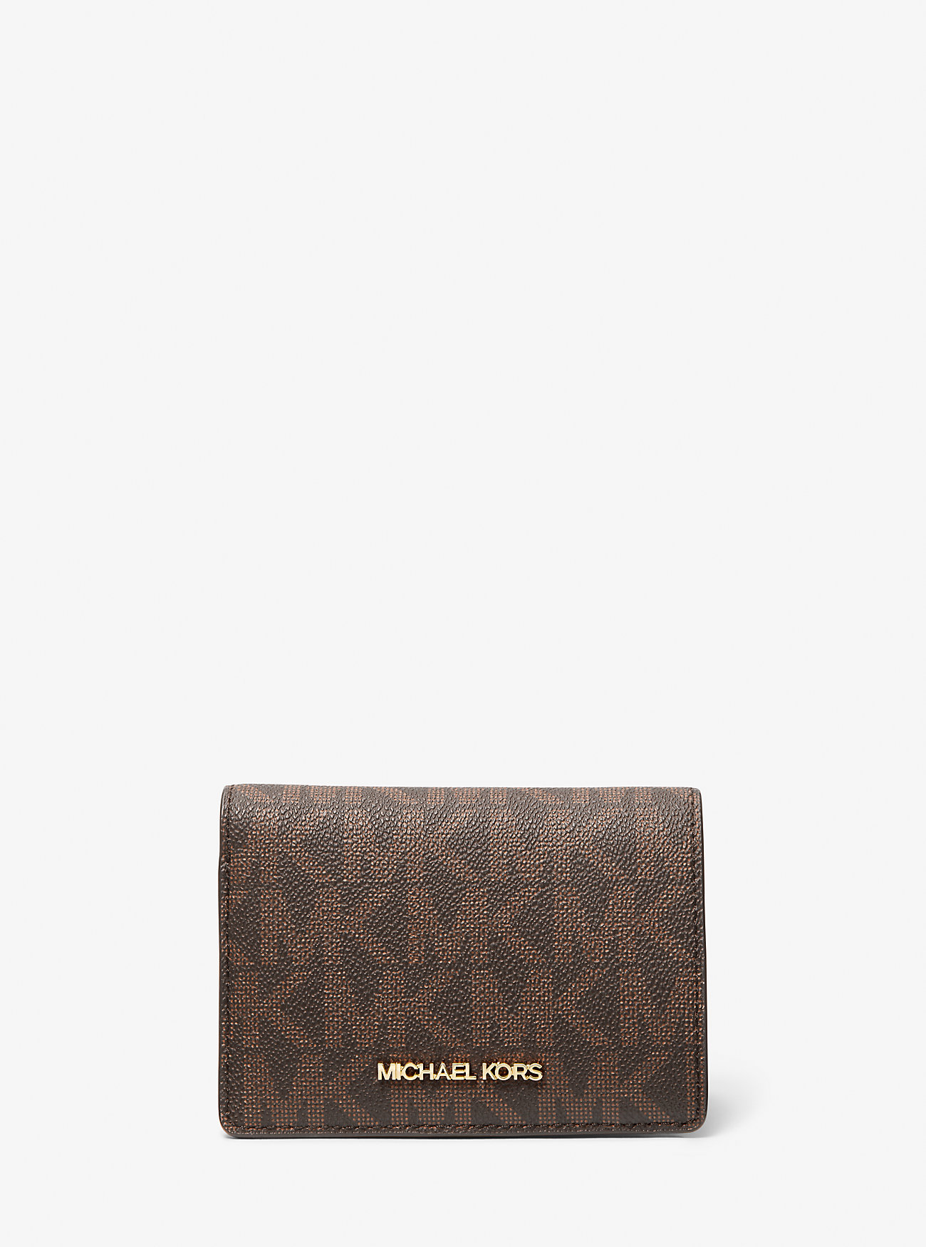 MK Brieftasche Jet Set Medium Mit Signature-Logomuster - Braun - Michael Kors MK Brieftasche Jet Set Medium Mit Signature-Logomuster - Braun - Michael Kors von Michael Kors Outlet
