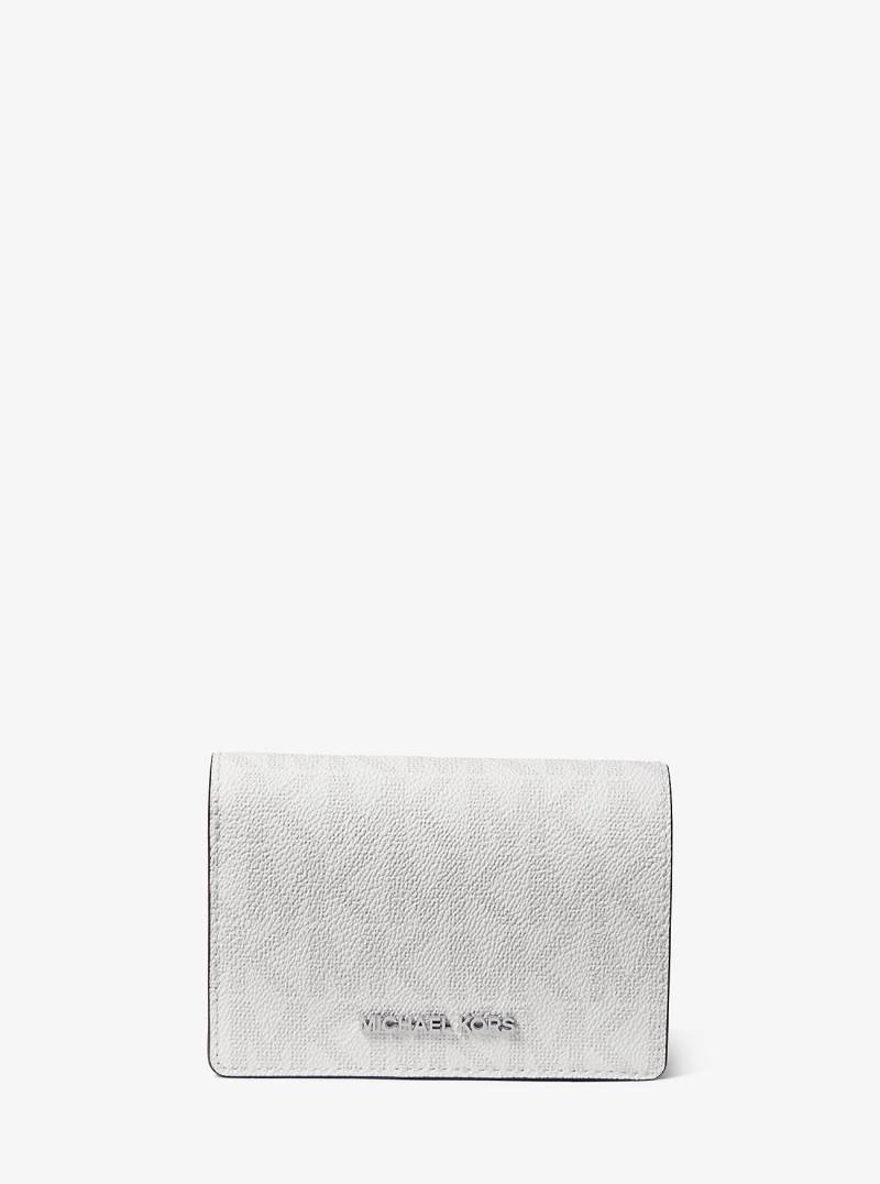 MK Brieftasche Jet Set Medium Mit Signature-Logomuster - Grau - Michael Kors von Michael Kors Outlet