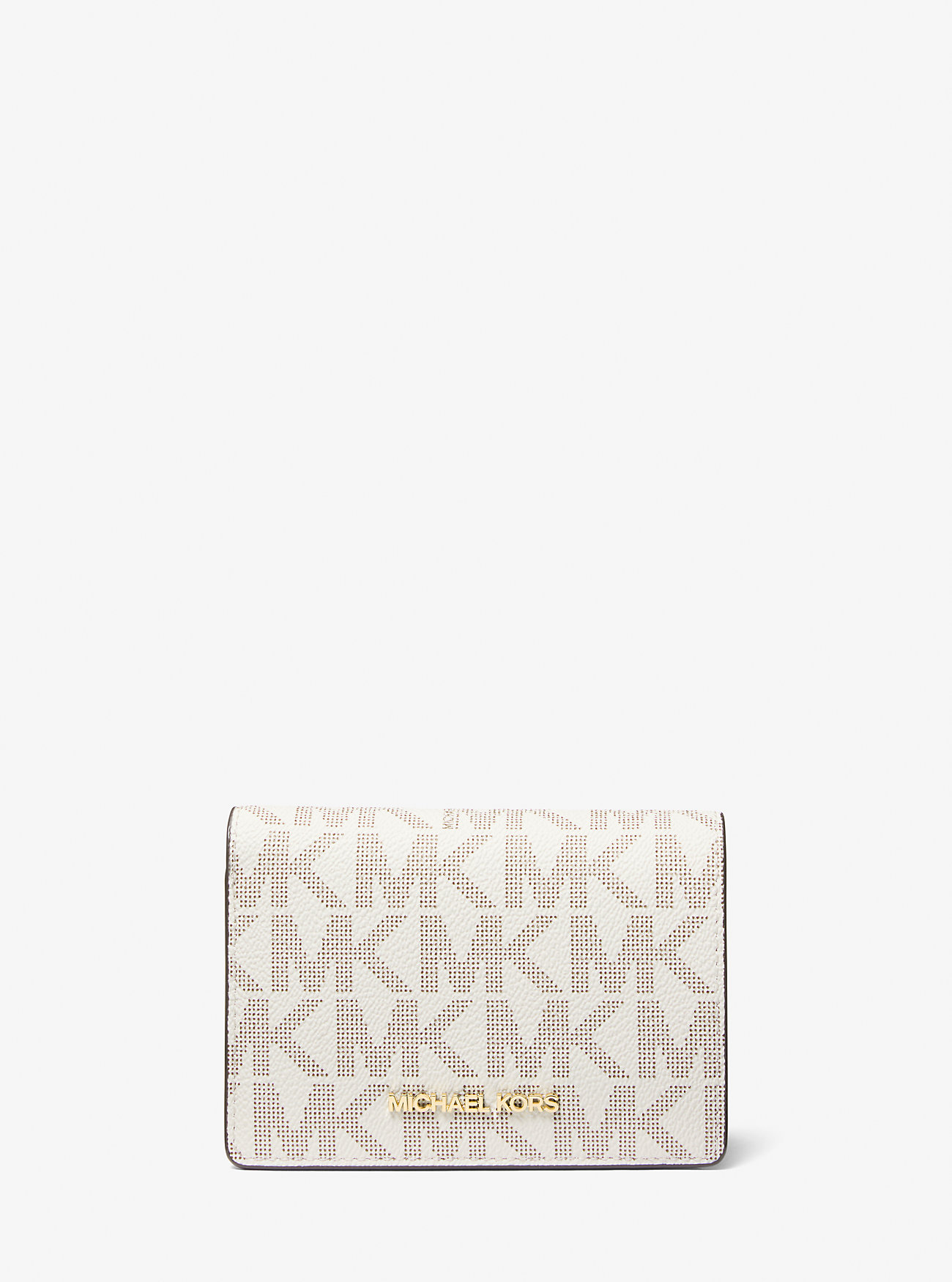 MK Brieftasche Jet Set Medium Mit Signature-Logomuster - Natur - Michael Kors MK Brieftasche Jet Set Medium Mit Signature-Logomuster - Natur - Michael Kors von Michael Kors Outlet