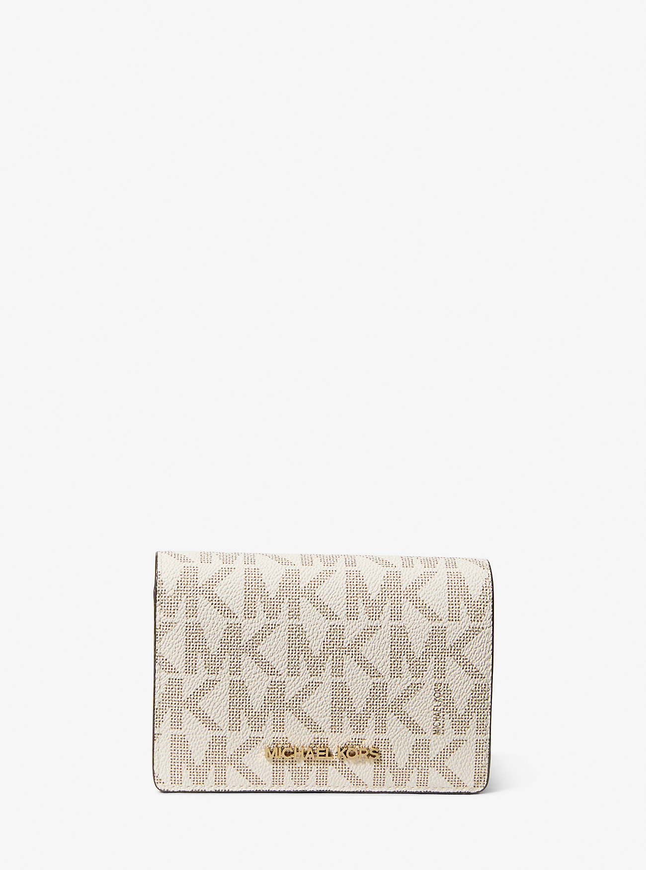 MK Brieftasche Jet Set Medium Mit Signature-Logomuster - Rosa - Michael Kors MK Brieftasche Jet Set Medium Mit Signature-Logomuster - Rosa - Michael Kors von Michael Kors Outlet