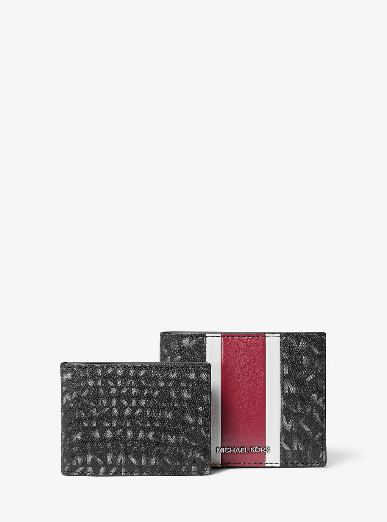 MK Brieftasche Mit Signature-Logostreifen Und Ausweishülle Im Geschenkset - Rot - Michael Kors MK Brieftasche Mit Signature-Logostreifen Und Ausweishülle Im Geschenkset - Rot - Michael Kors von Michael Kors Outlet