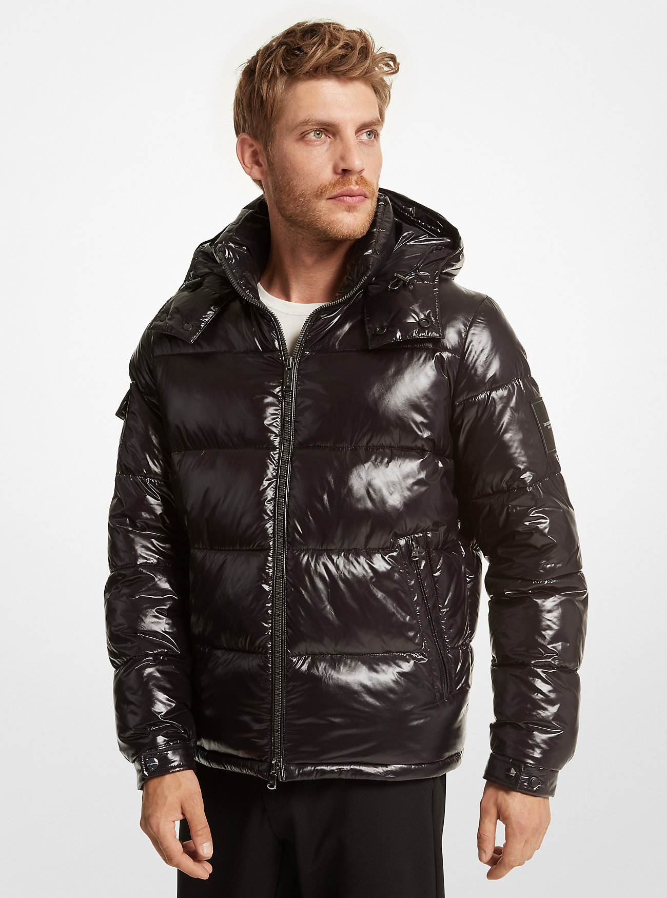 MK Daunenjacke Northend Aus Abgestepptem Nylon - Schwarz - Michael Kors von Michael Kors Outlet