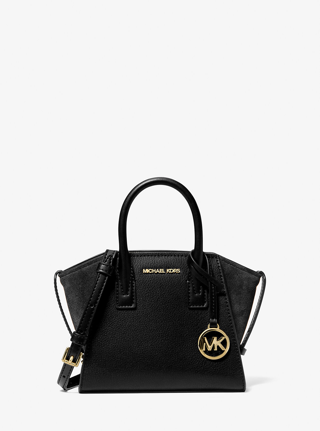 MK Henkeltasche Avril Extra-Small Aus Leder Und Wildleder - Schwarz - Michael Kors MK Henkeltasche Avril Extra-Small Aus Leder Und Wildleder - Schwarz - Michael Kors von Michael Kors Outlet
