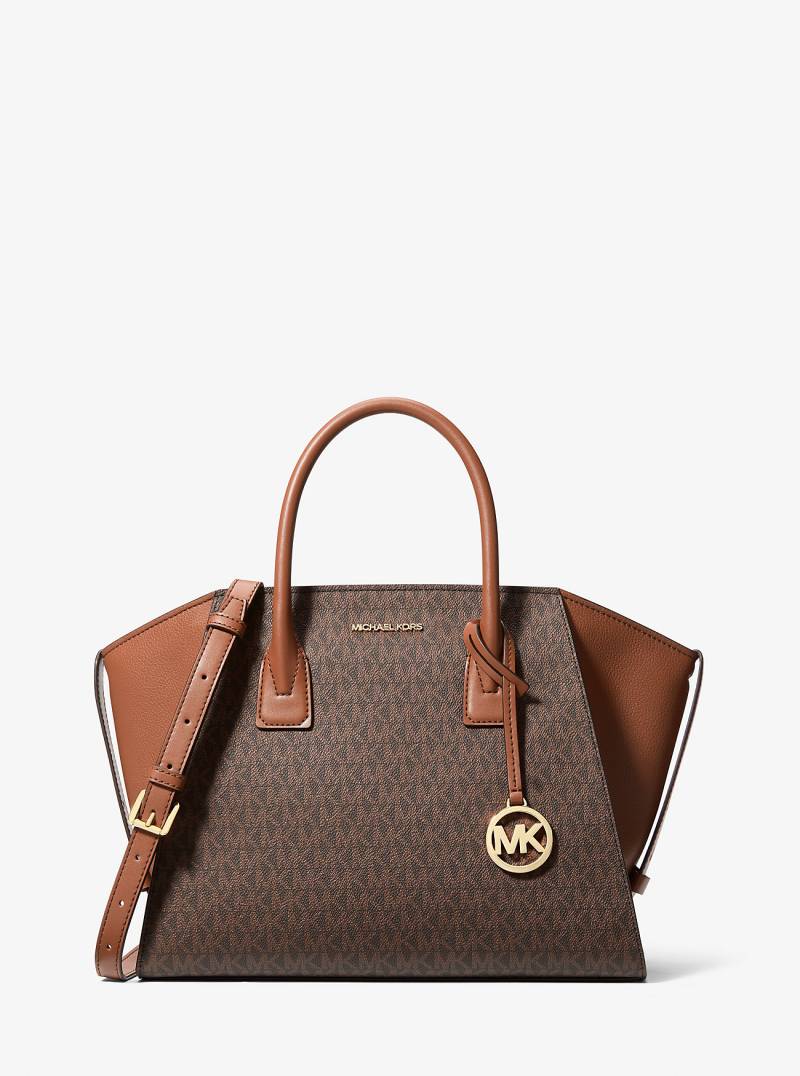 MK Henkeltasche Avril Large Mit Signature-Logomuster - Braun - Michael Kors von Michael Kors Outlet