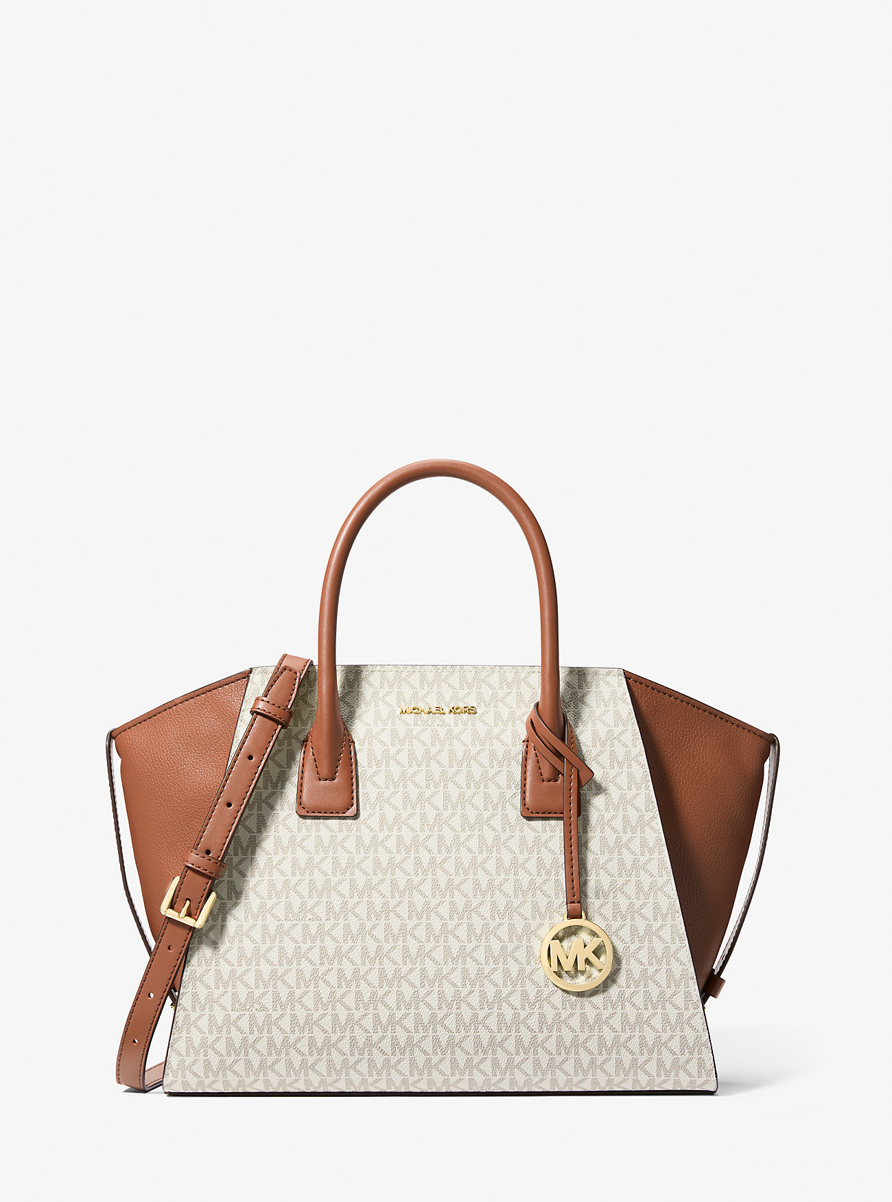 MK Henkeltasche Avril Large Mit Signature-Logomuster - Natur - Michael Kors MK Henkeltasche Avril Large Mit Signature-Logomuster - Natur - Michael Kors von Michael Kors Outlet