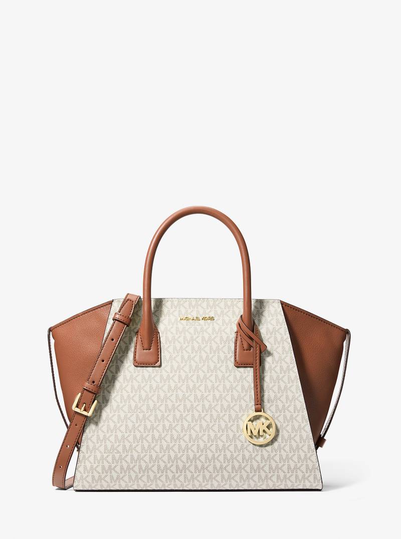MK Henkeltasche Avril Large Mit Signature-Logomuster - Natur - Michael Kors von Michael Kors Outlet