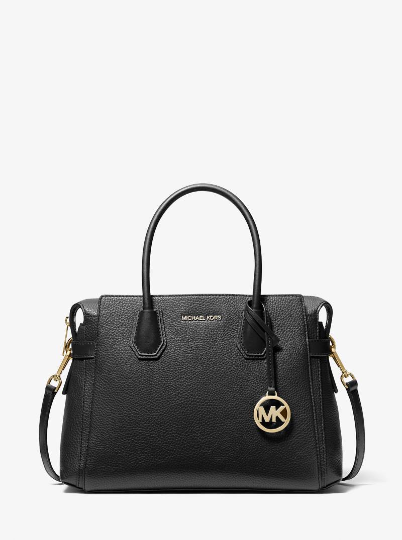MK Henkeltasche Mercer Medium Mit Zierbändern - Schwarz - Michael Kors von Michael Kors Outlet