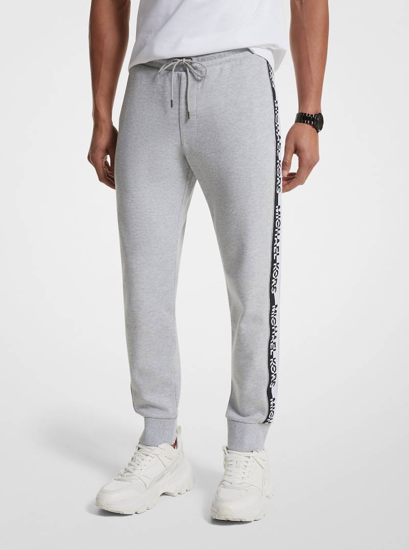 MK Jogginghose Aus Baumwollmischgewebe Mit Logostreifen - Braun - Michael Kors von Michael Kors Outlet