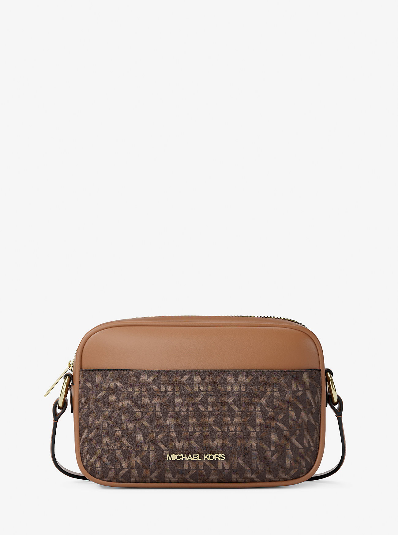 MK Kameratasche Jet Set Small Mit Signature-Logomuster - Braun - Michael Kors von Michael Kors Outlet