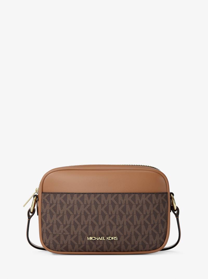 MK Kameratasche Jet Set Small Mit Signature-Logomuster - Braun - Michael Kors von Michael Kors Outlet