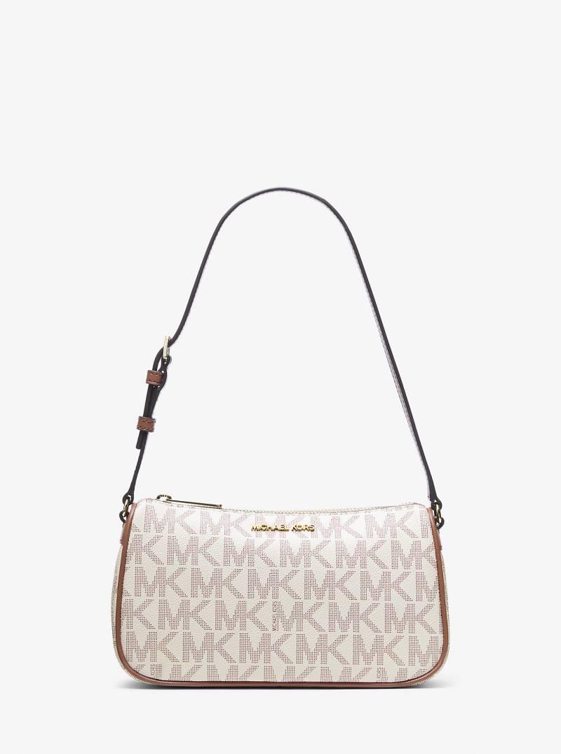 MK Pochette Jet Set Medium Mit Signature-Logomuster - Natur - Michael Kors von Michael Kors Outlet
